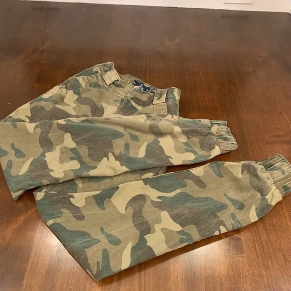 Hollister Ultra High Rise Jogger Pants Womens XS Camo Casual Streetwear School - Picture 5 of 7